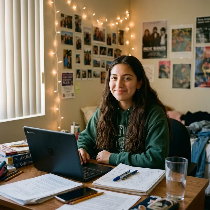 Camila Restrepo - Grade 12 credit recovery student using SnoopSolve