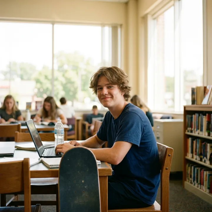 Miles Kowalczyk - Grade 12 summer school student using SnoopSolve
