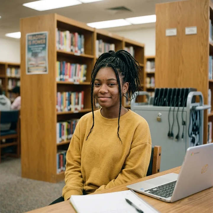 Ayana Oyelaran - Grade 9 student using SnoopSolve